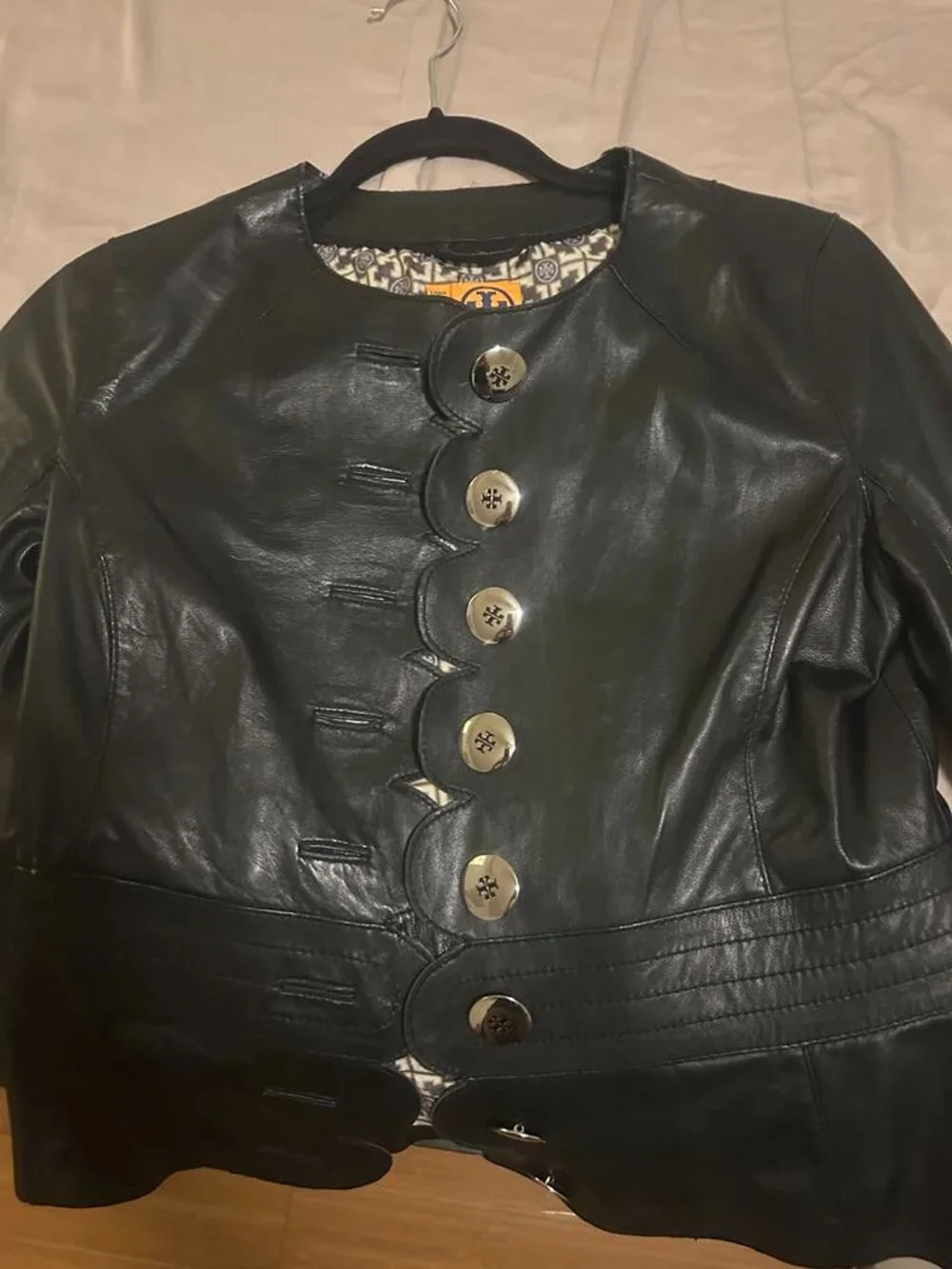 Tory Burch Authentic Leather Cordelia Jacket 4
